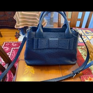 Kate Spade ostrich satchel medium